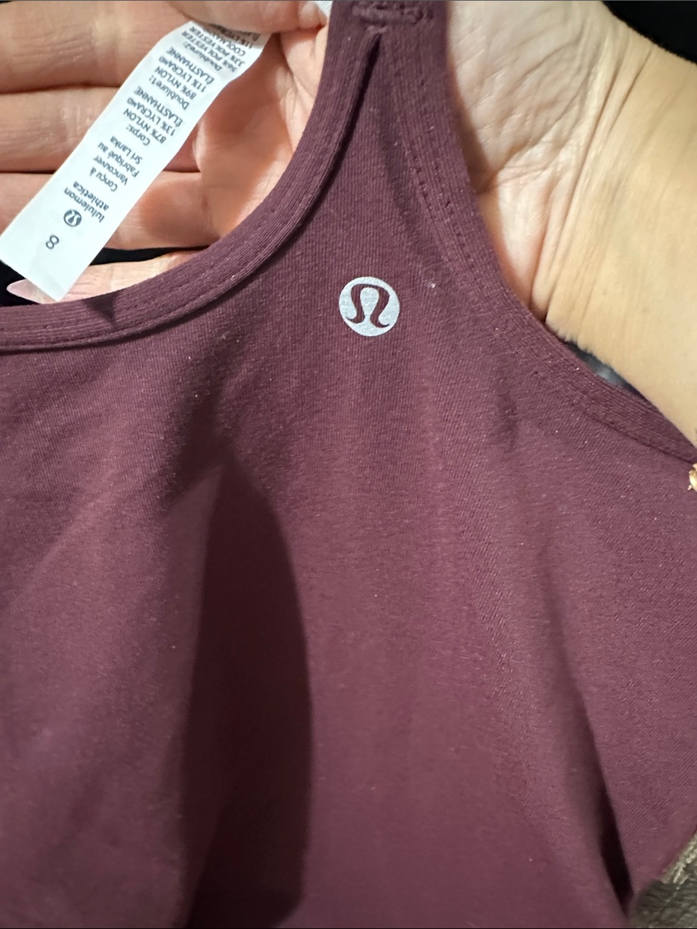 lululemon athletica Women’s Wine Spaghetti Strap Camisole - Picture 3 of 5